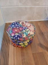 Churchill's New Orchard Fruits Embossed 3D Sweet Tin Octagonal Shape 