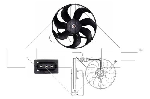 Genuine nrf radiator fan - nrf,