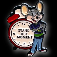 🌟RARE- Chuck E Cheese District Manager Pin “Stand Out Moment”-HTF🌟