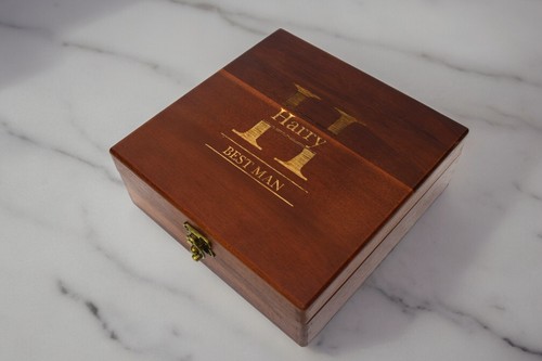 Wooden box wedding groomsmen - wedding,