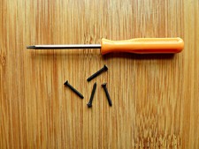 Steve Neville JAG Ear Non-Slotted Black & Stainless Torx Screws & Screwdriver