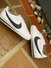 Nike Classic Cortez Leather White Black 749571-100 Men's UK 9.5