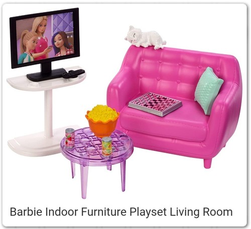 Barbie doll house living - living, room