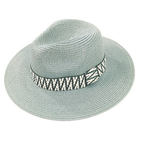 Summer hat panama green black - summer,