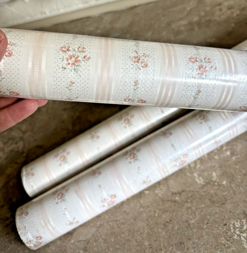 Vtg rolls pink shabby - 3,