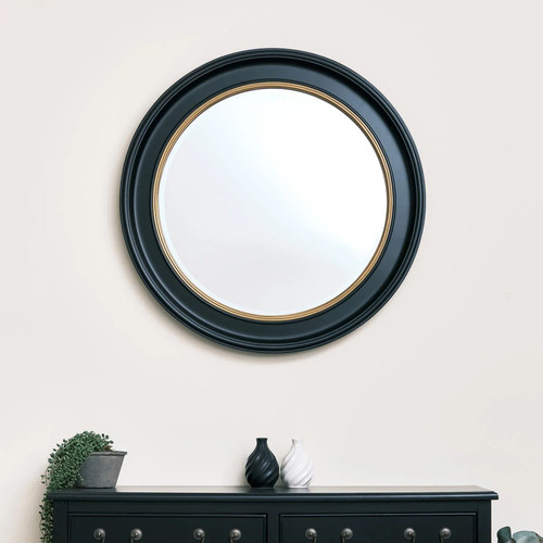 Large round black gold - large, wall
