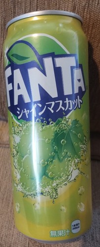 Fanta muscat grape 500ml can - fanta,