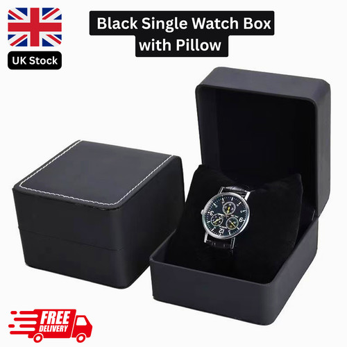 Black single watch gift box - single,