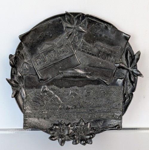 Antique wmf pewter dish tray - antique,