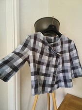 OSKA Blue Check Linen