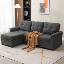 Universal  Sofa Bed Corner - Fabric Sofa Bed with Storage & Reversible Chaise