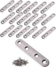 24Pcs Flat Straight Brace