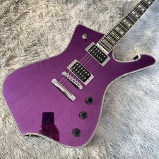 IN STOCK Purple Iceman PS Electric Guitar Cracked Mirror HH Pickup Solid Body