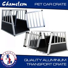 Pet Car Travel Crate Aluminium Cage Dog Puppy Cat Transport Car Boot Kennel