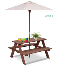 Kids Picnic Table w/ Umbrella
