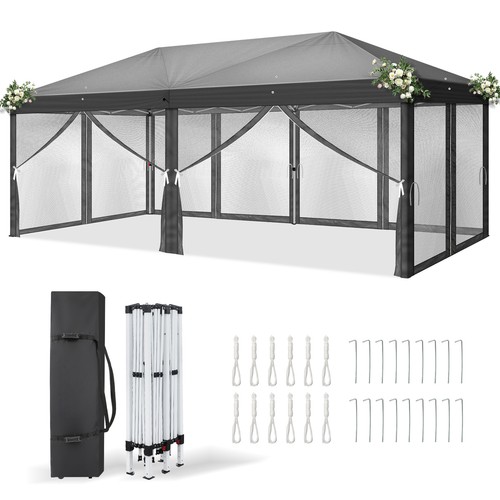 3x6m pop garden gazebo with - 3x6m,