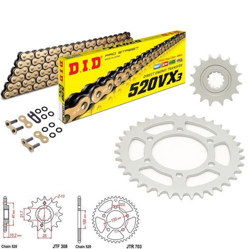 650 pegaso trail chain and - 650,