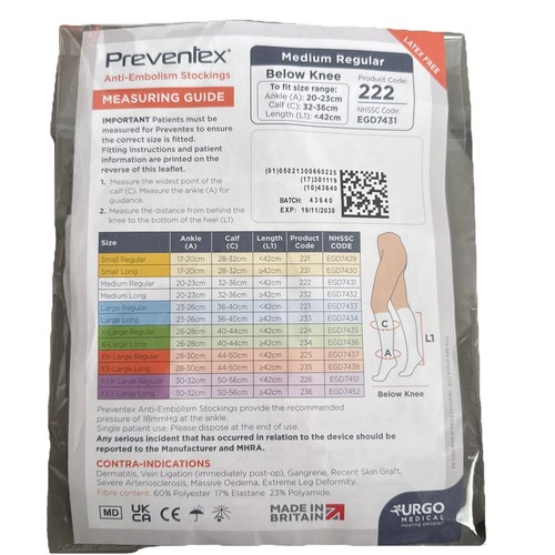 Preventex anti embolism - preventex, anti-embolism