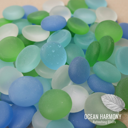 Frosted glass pebbles vase - frosted,