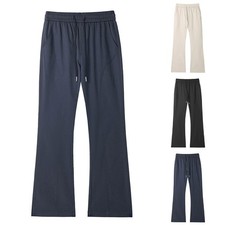 Men Casual Flared Sweatpants