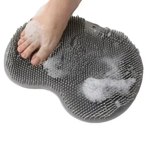 Shower foot scrubber mat back - foot,