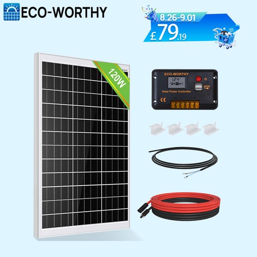 Eco worthy 120w 12v solar - 120w,