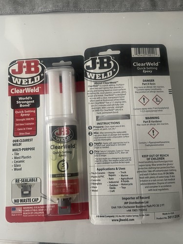 Weld high strength plastic - j-b,