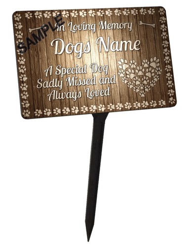 Personalised dog memorial - dog,
