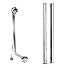 Freestanding Bath Shrouds with Exposed Bath Waste Chrome by Nuie Hudson Reed