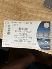 The Verve Concert Ticket O2