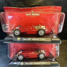 2x Altaya 1/43 Scale Alfa