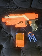 orange NERF STRYFE BLASTER GUN