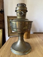 Super Aladdin British Made Brass Oil Lamp Vintage 30cm height 