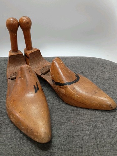 Antique wooden shoe - , lasts