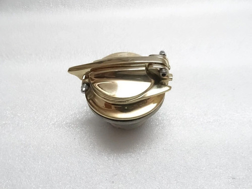 Custom fuel tank cap lid - lid, brass