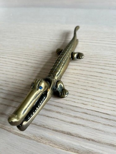 Mid c20th brass alligator nut - c20th,