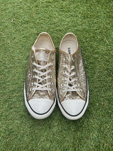 Converse gold sequin trainers - converse,