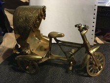 Vintage Brass Ornamental Cycle