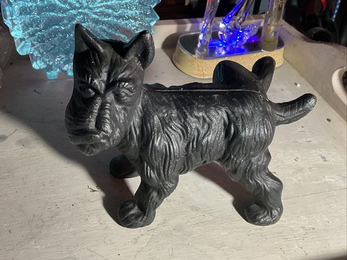 Vintage black scottie - dog, cast