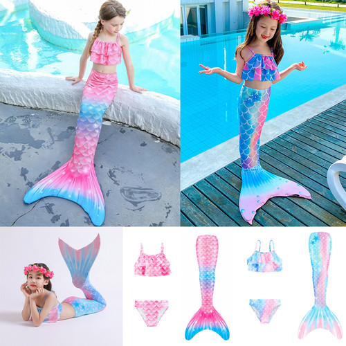 Kids girls swimming mermaid - swimming,