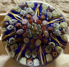 Stunning Vintage Paul Ysart Monart Style Millefiori Paperweight Exceptional 
