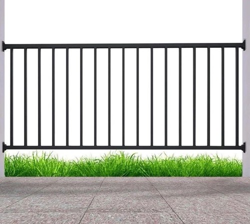Fence rail metal guard - rail,