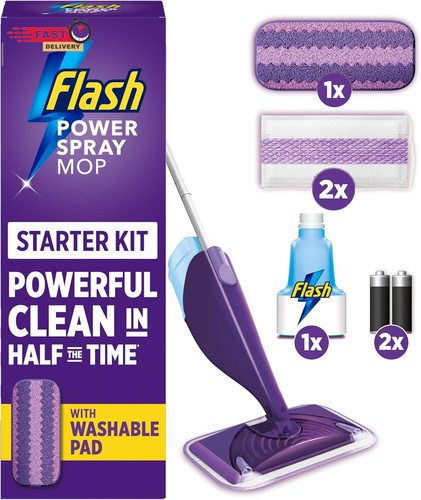 Flash power spray mop floor - power,