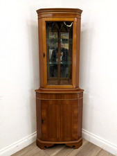 CORNER CABINET Yew Wood Veneer