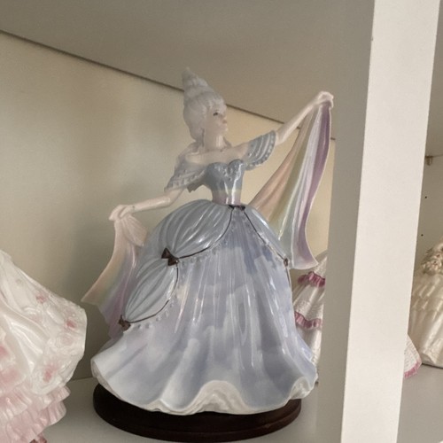 Porcelain decorative lady - porcelain,