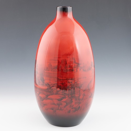 Large royal doulton flambe - large,