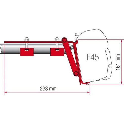 Fiamma kit roof - fiamma, rail