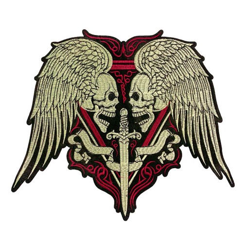 Large dual skull wings sword - dual,
