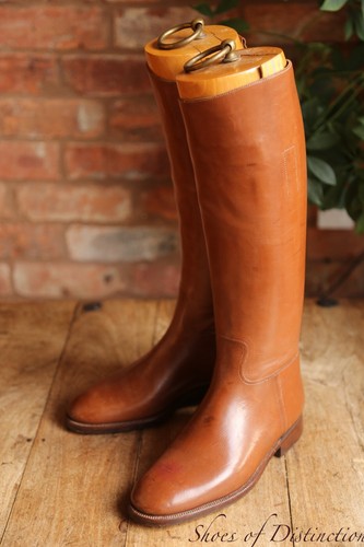 John lobb brown leather riding - lobb,