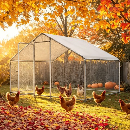 Large chicken coop with - coop,